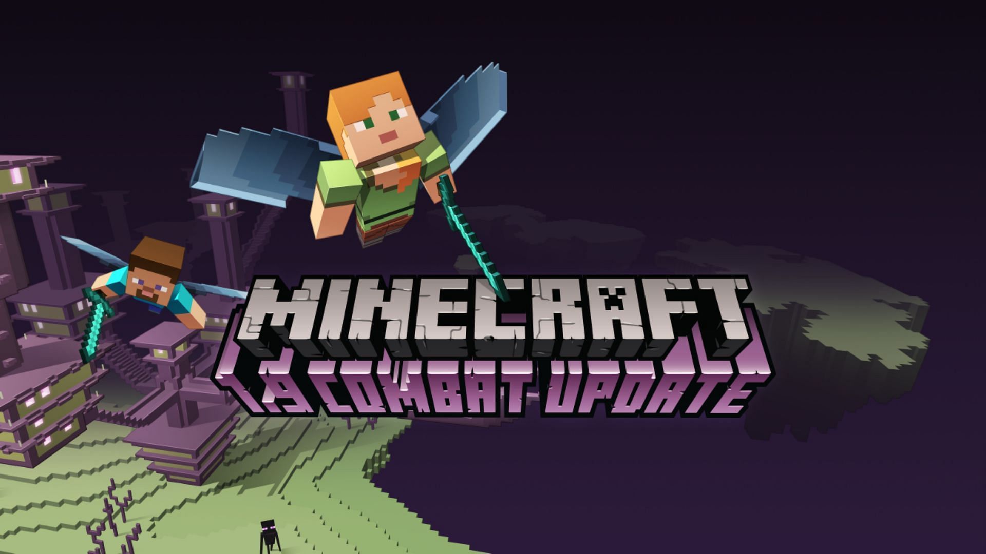 The combat update brought various new features and overhauled the combat system (Image via Minecraft Wiki || Mojang Studios)